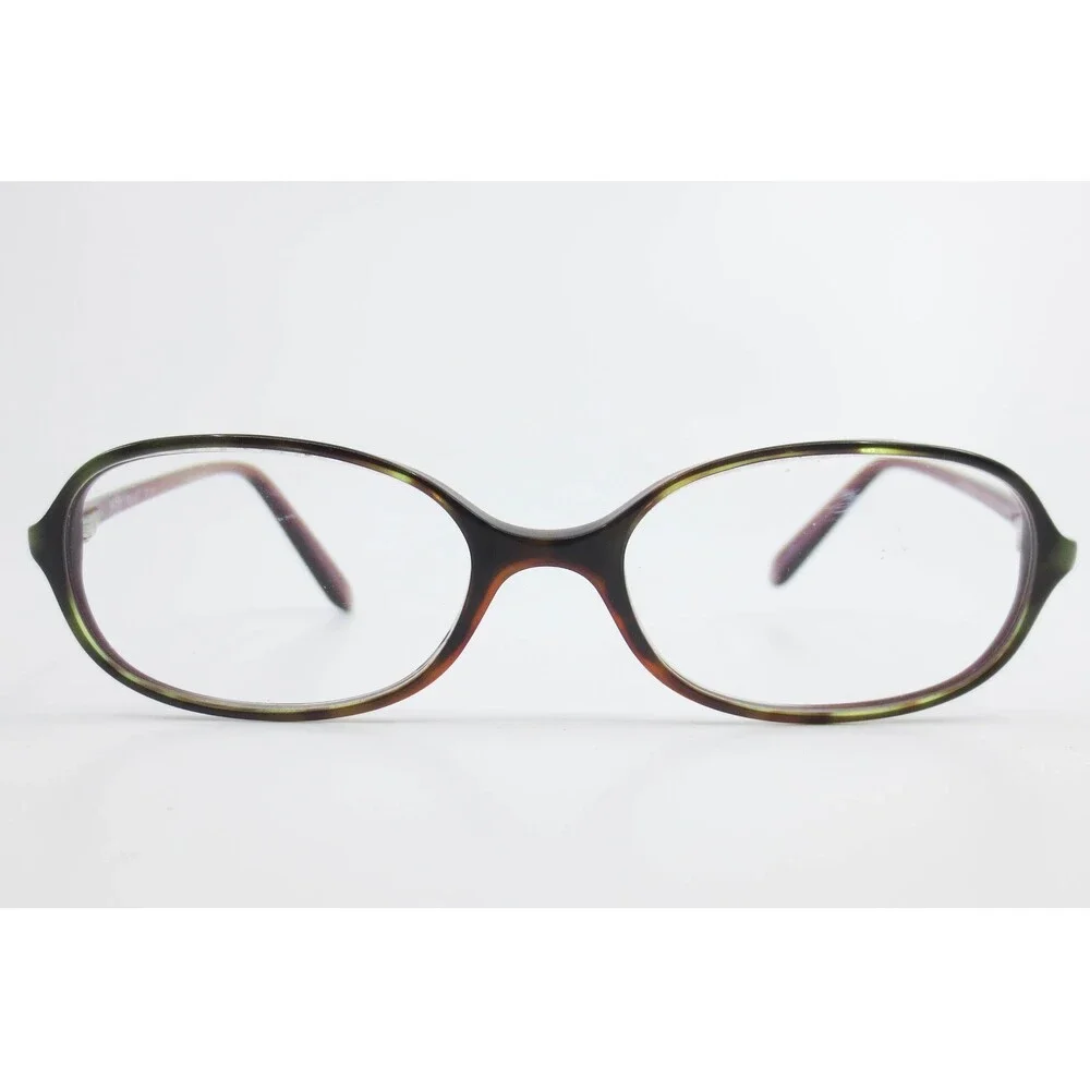 Hugo Boss HB11527 Oval Eyeglasses Burgundy Purple Green Made in Italy 50-16-135